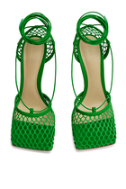 Mesh Leather Sandals